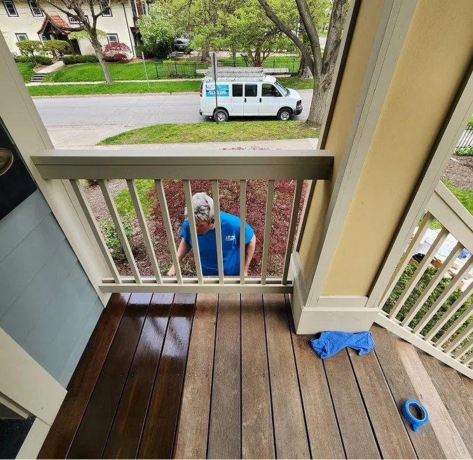 Deck cleaning and refinishing in Ann Arbor, Michigan