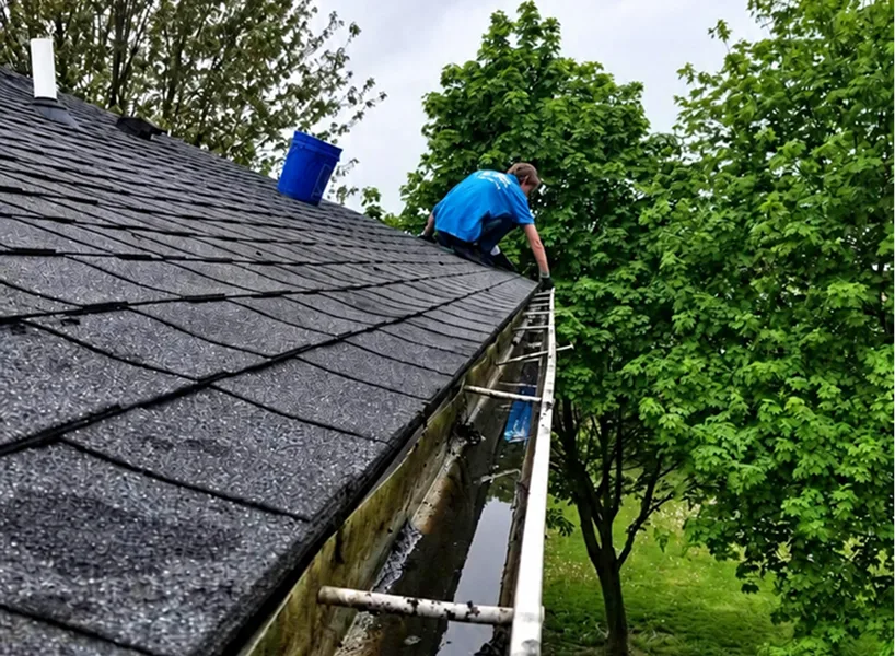 Gutter cleaning and repair in Ann Arbor, Michigan